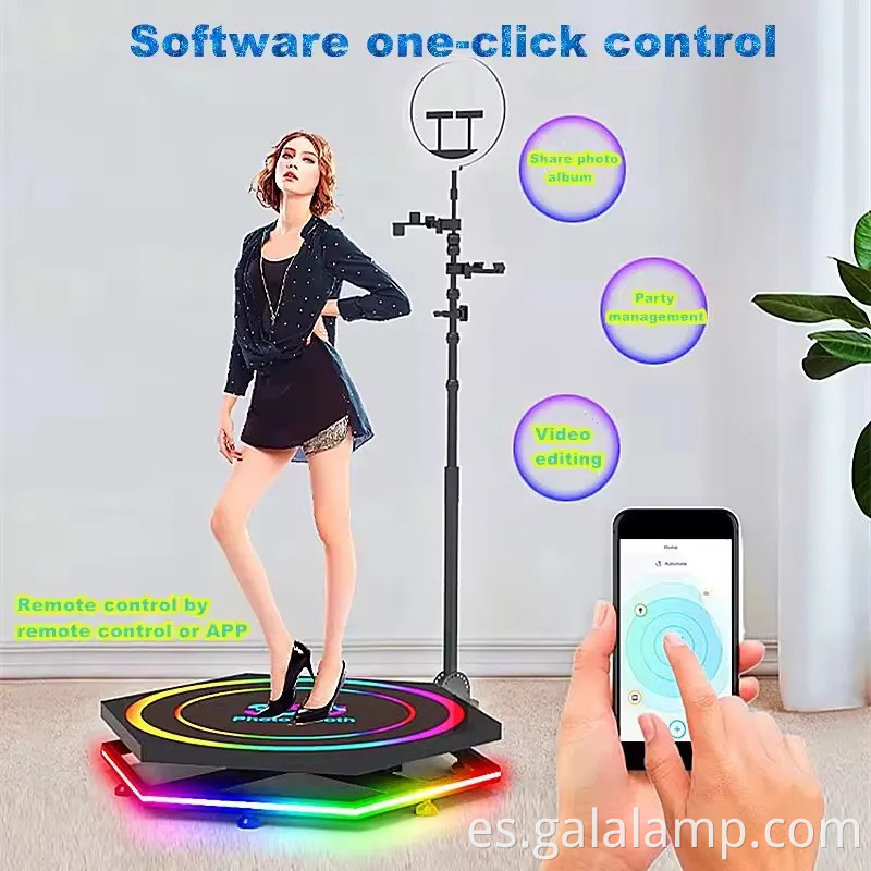 Dispositivo de cámara envolvente de 360 grados, rotación automática, selfies vivos